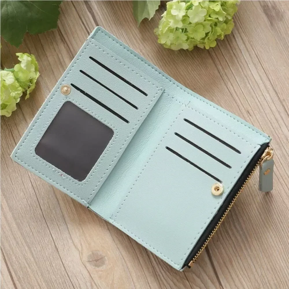 Women Ladies Small Leather Bifold Wallet ID Card Holder Purse Clutch Handbag
